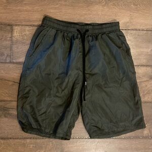 Kids Black Drawstring Shorts